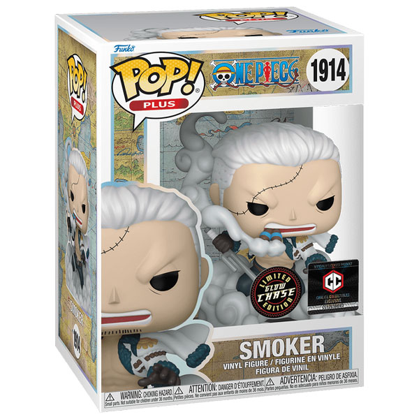 Funko POP #1914 Plus One Piece Smoker Exclusive Glow Chase Figure